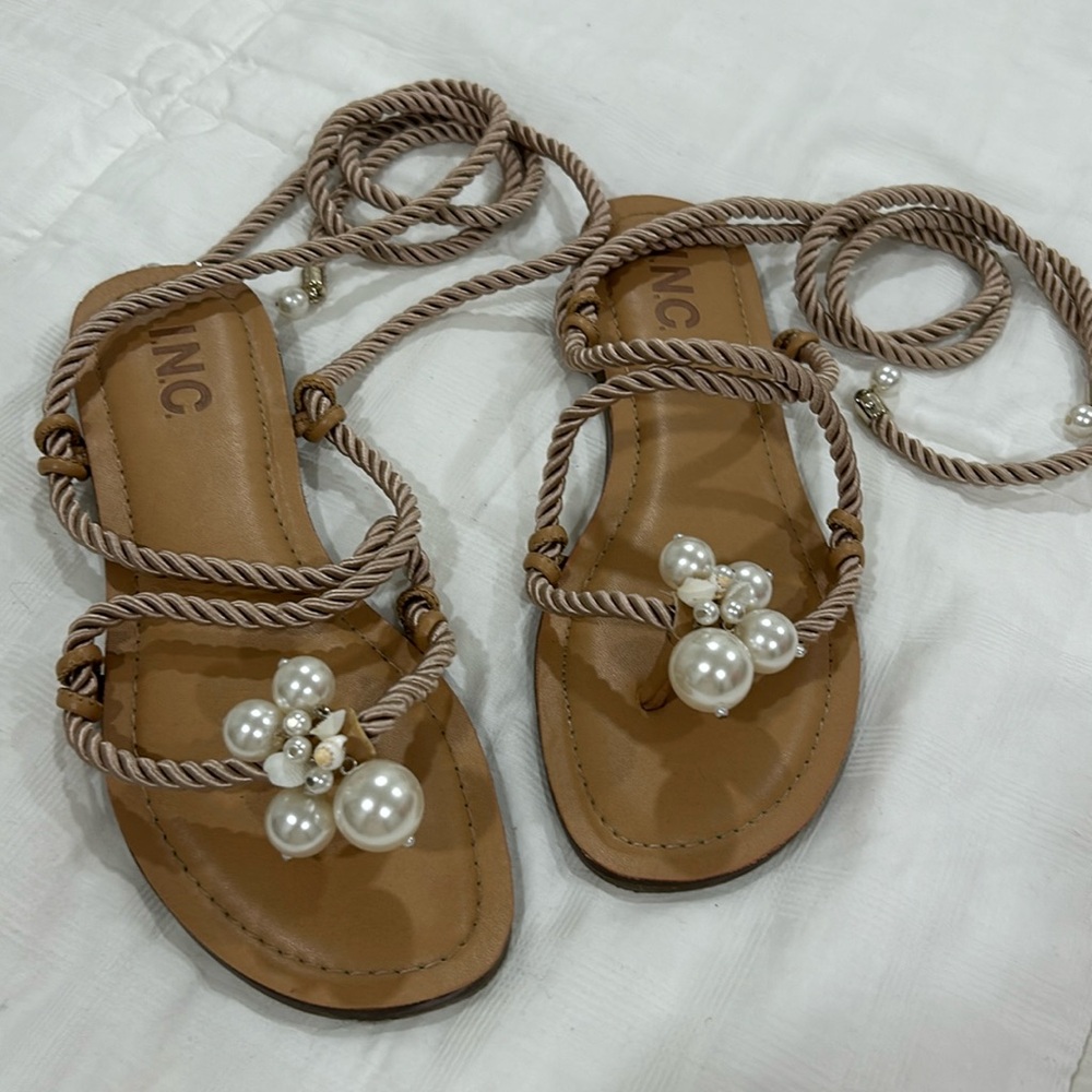 Lace up sandals - INC - size 5